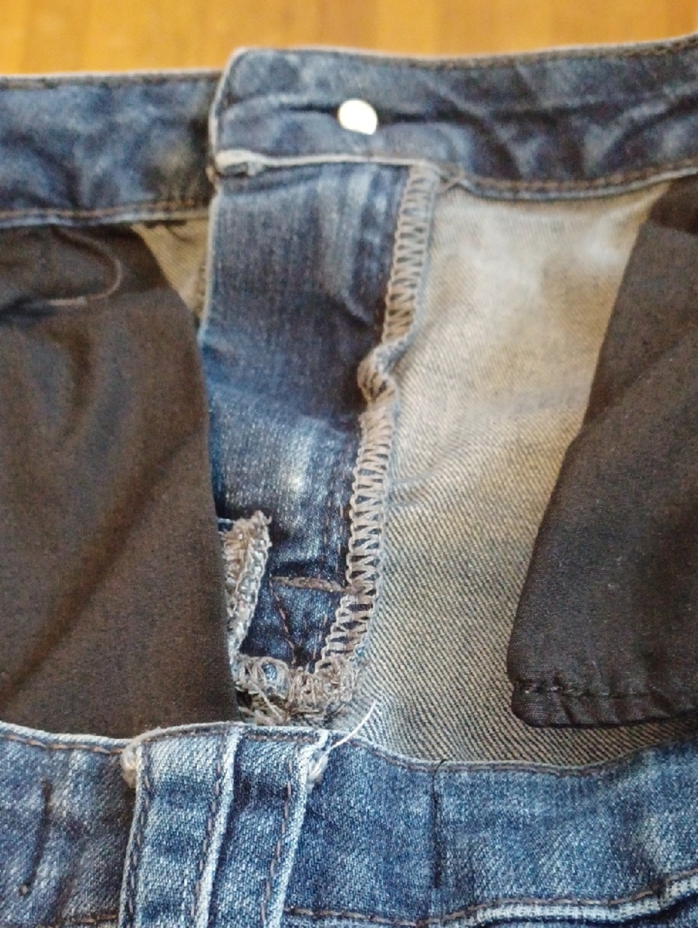 Wit & Wisdom Dark Blue Ankle Jeans. sz.14. No Ab Panel. Slight Wear In Pic.L.26" - Picture 6 of 10